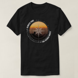 Camiseta Amantes de la Senderismo Siempre Tomen la Ruta Esc