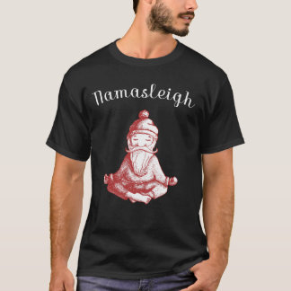 Camiseta Amantes de la yoga de Namasleigh con el navidad de