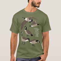 Amantes de las aves Canadá Ilustracion Geese perso
