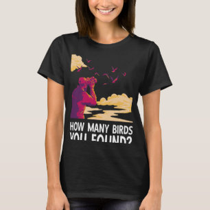 Camiseta Amantes de las Aves Diseño Contar Pájaros