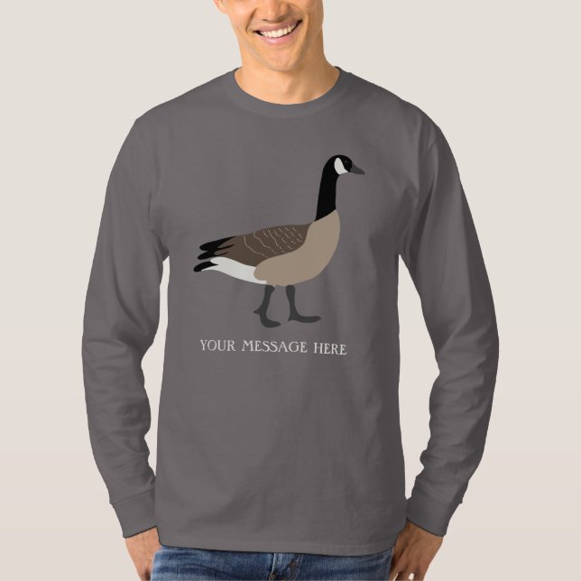 Camiseta Amantes de las aves: Ilustracion de oca de Canadá  (Anverso)