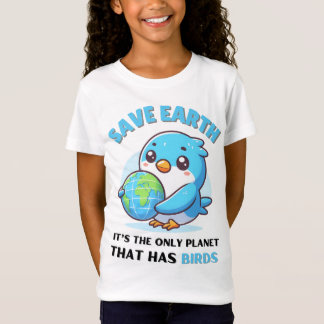 Camiseta Amantes de las aves Salven a la Tierra Es el único