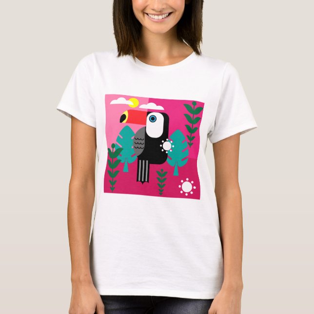 Camiseta Amantes de las aves tropicales turcas (Anverso)