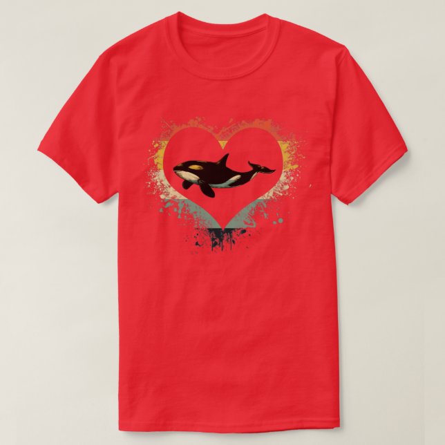 Camiseta Amantes de las ballenas Orca (Diseño del anverso)