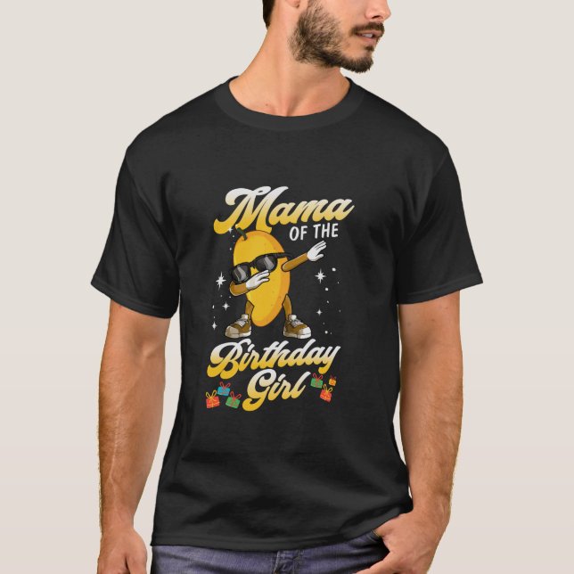 Camiseta Amantes De Las Frutas Mamá Del Chica De Cumpleaños (Anverso)