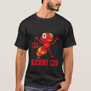 Camiseta Amantes de las hormigas Mi tía me ama Regalos fami