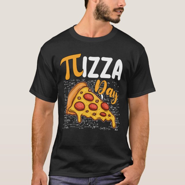 Camiseta Amantes de las matemáticas del Día de la Pizza (Anverso)