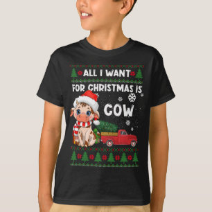 Camiseta Amantes de las vacas graciosas, Navidades feos de 
