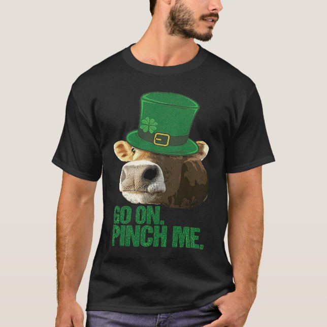 Camiseta Amantes de las vacas Sarcásticos St Patricks Day L (Anverso)