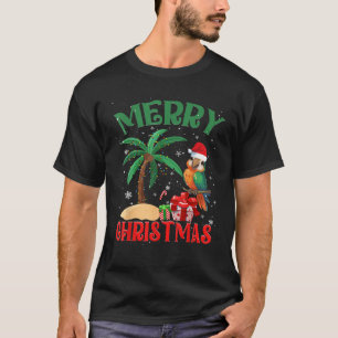 Camiseta Amantes de loros hombres mujeres luces de árbol de