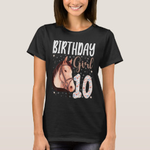 Camiseta Amantes de los animales de caballo 10 años Chica B