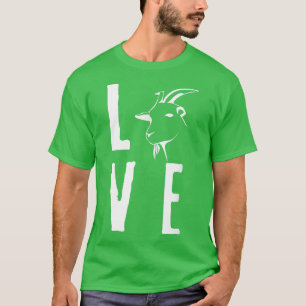 Camiseta Amantes de los animales granjeros de cabra de amor