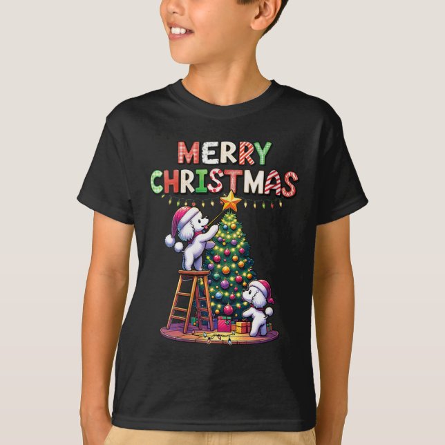 Camiseta Amantes de los animales Mascotas de la mujer Xmas  (Anverso)