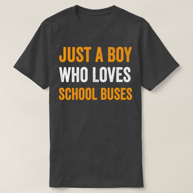 Camiseta Amantes de los autobuses escolaresAmantes de los a (Diseño del anverso)