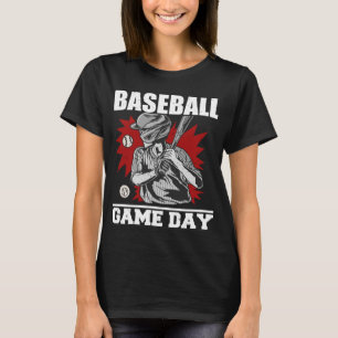 Camiseta Amantes de los Bates de Béisbol del Día del Béisbo