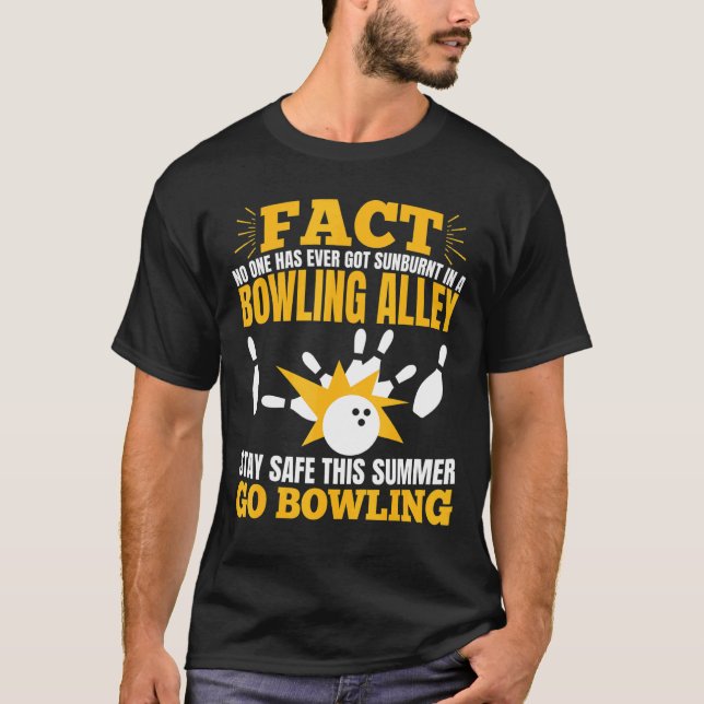 Camiseta Amantes de los bolos de Fact Bowling (Anverso)