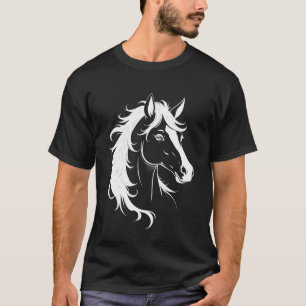Camiseta Amantes de los Caballos - Gráfica Silueta de Cabal