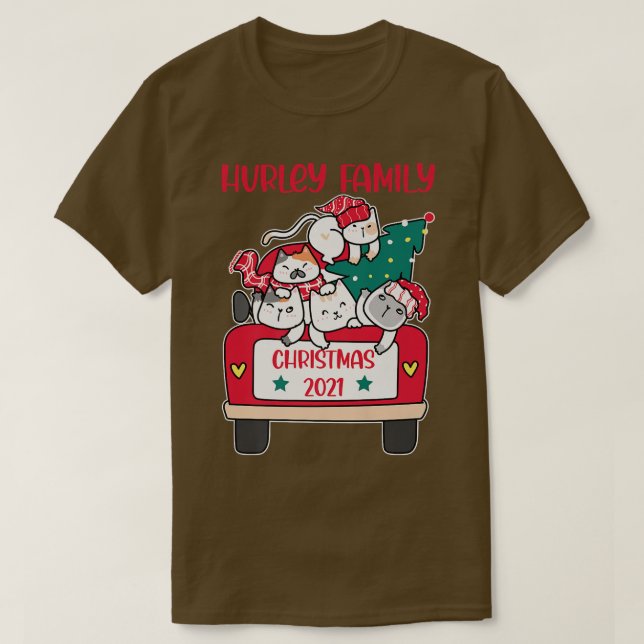 Camiseta Amantes de los camiones de los Navidades de Feliz  (Diseño del anverso)