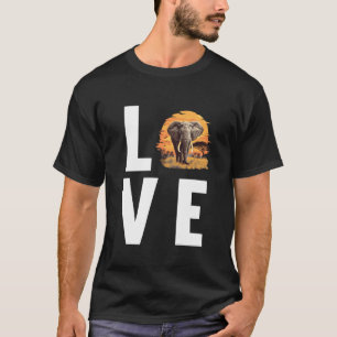 Camiseta Amantes de los elefantes elefante