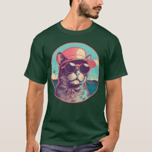 Camiseta Amantes de los Gatos Retro Estilo 80s 90s retro