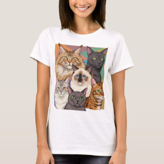 Camiseta Amantes de los gatos T-Shirt - gatos pandilleros