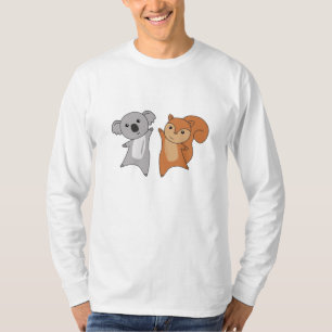 Camiseta Amantes de los niños con las ardillas de Koala