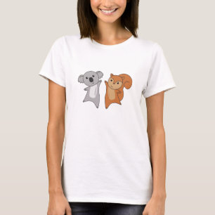Camiseta Amantes de los niños con las ardillas de Koala