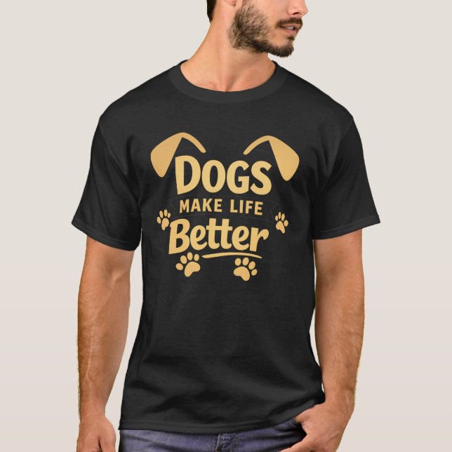 CAMISETA AMANTES DE LOS PERROS (Anverso)