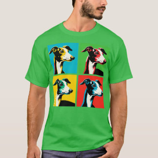 Camiseta Amantes de los perros de arte de Greyhound en Ital
