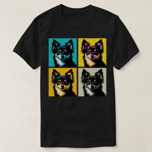 Camiseta Amantes de los perros de arte de Schipperke (Diseño del anverso)
