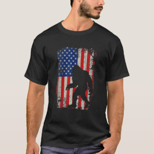 Camiseta Amantes de los Viñedos de Pie Grande: Bandera Patr