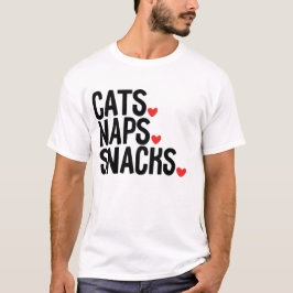 Camiseta Amantes de Napas de Gatos - Amantes de Gatos