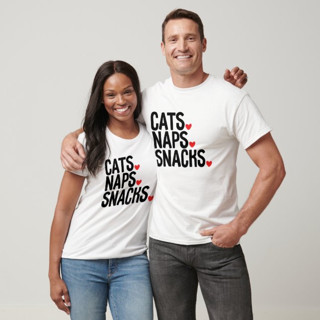 Camiseta Amantes de Napas de Gatos - Amantes de Gatos (Unisexo)