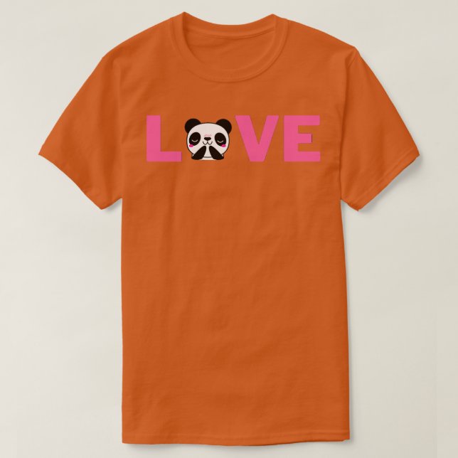Camiseta Amantes de Panda (Diseño del anverso)