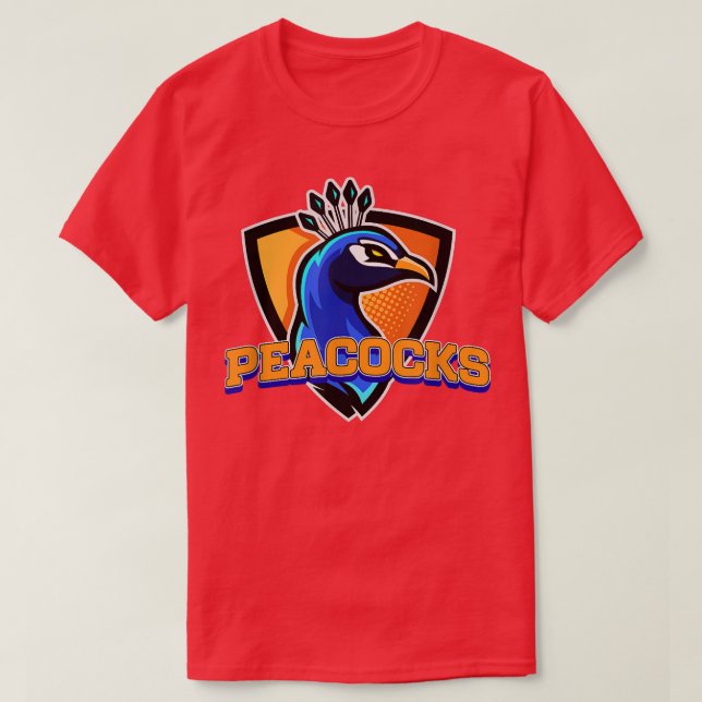 Camiseta Amantes de Peacocks fans del equipo de vida silves (Diseño del anverso)