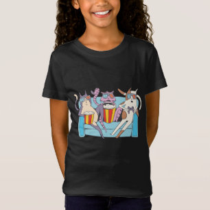 Camiseta Amantes de Películas 3D de Tres Gatos