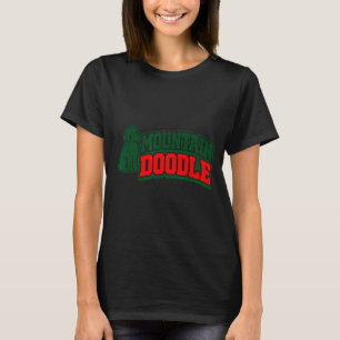 Camiseta Amantes de perros doodle de montaña vintage retro