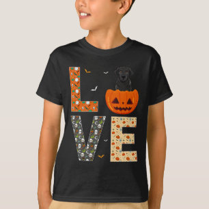 Camiseta Amantes de perros labradores negros niños niñas di