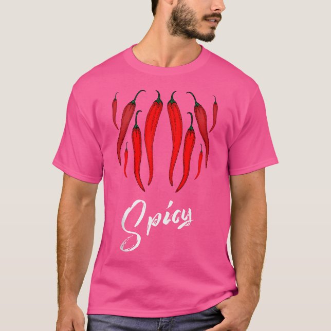 Camiseta Amantes De Pimienta Únicos Y Cool (Anverso)