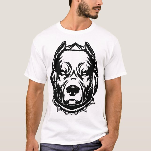 Camiseta Amantes de Pit Bull (Anverso)