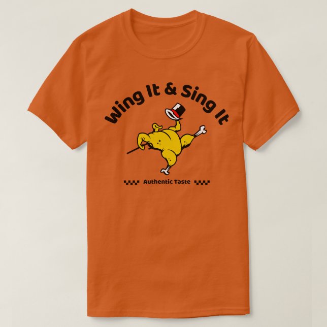 Camiseta Amantes De Pollo Que Lo Cantan Funadorando A TShir (Diseño del anverso)