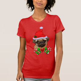 Camiseta Amantes de Pug Navidad