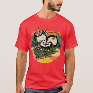 Camiseta Amantes de Retro Skeleton