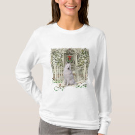 Camiseta Amantes de Samoyed Navidad
