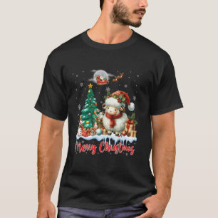 Camiseta Amantes de Santa Hat Sheep navideños felices