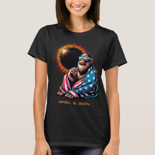 Camiseta Amantes de Sasquatch de pie grande Eclipse solar t