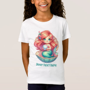 Camiseta Amantes de sirenas lindas personalizables para niñ