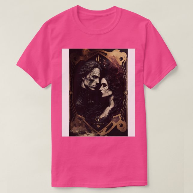 Camiseta Amantes de Tarot al estilo gótico 2 (Diseño del anverso)