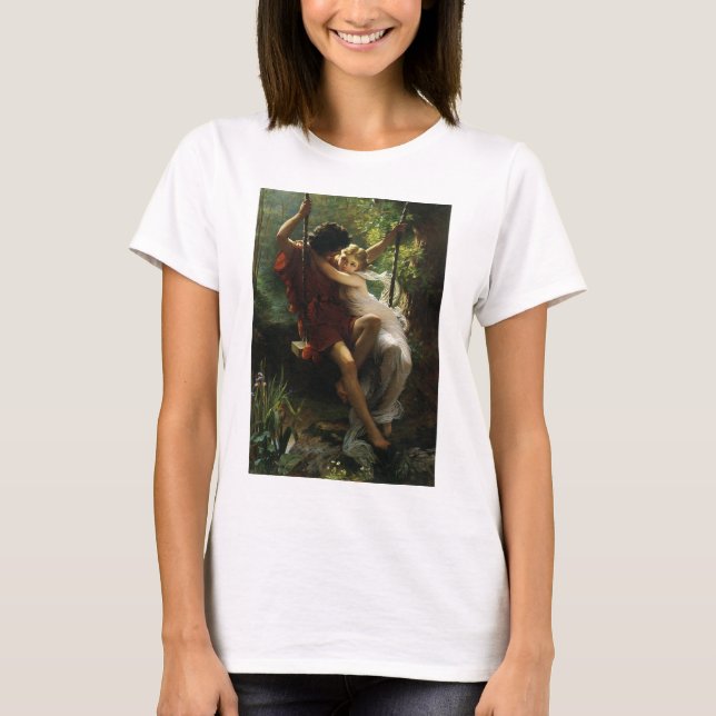 Camiseta Amantes de una Swing. Primavera de Pierre Auguste  (Anverso)