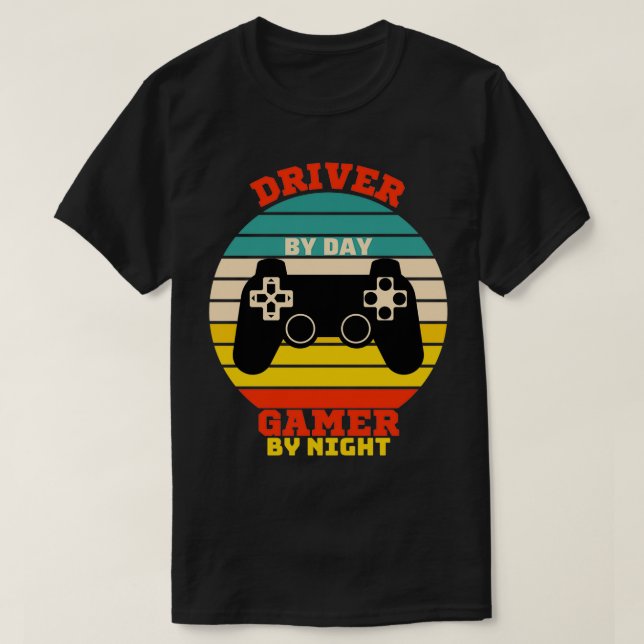 Camiseta Amantes de videojuegos divertidos de Driver Gaming (Diseño del anverso)